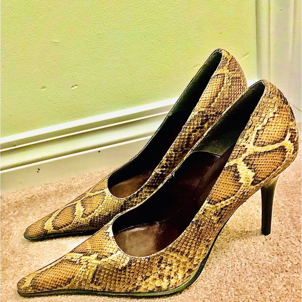 Croc stilettos